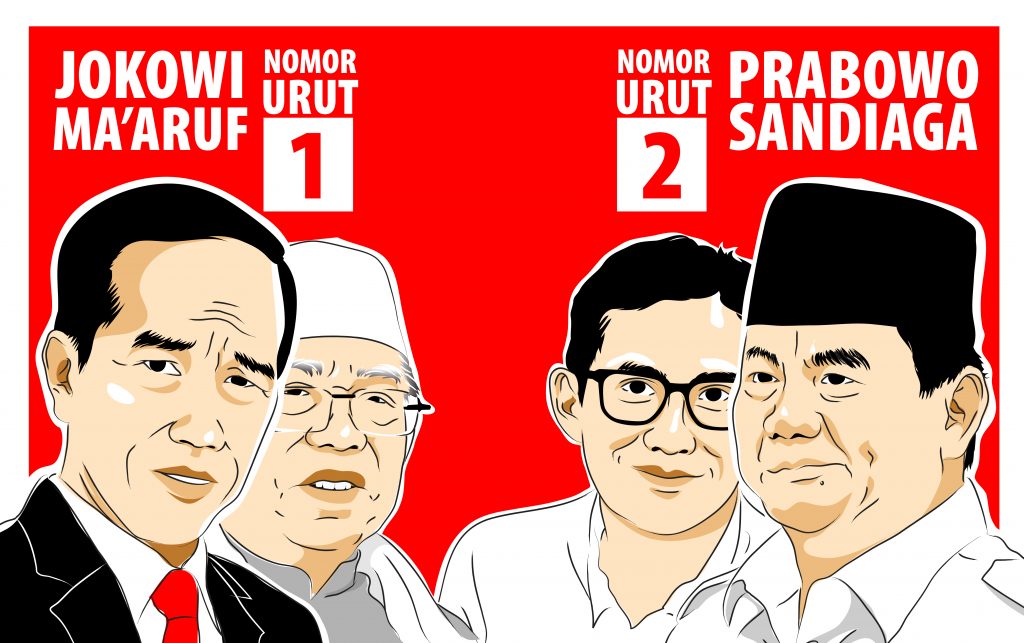 Relawan Dua Kubu Capres-Cawapres Tanding Bulutangkis