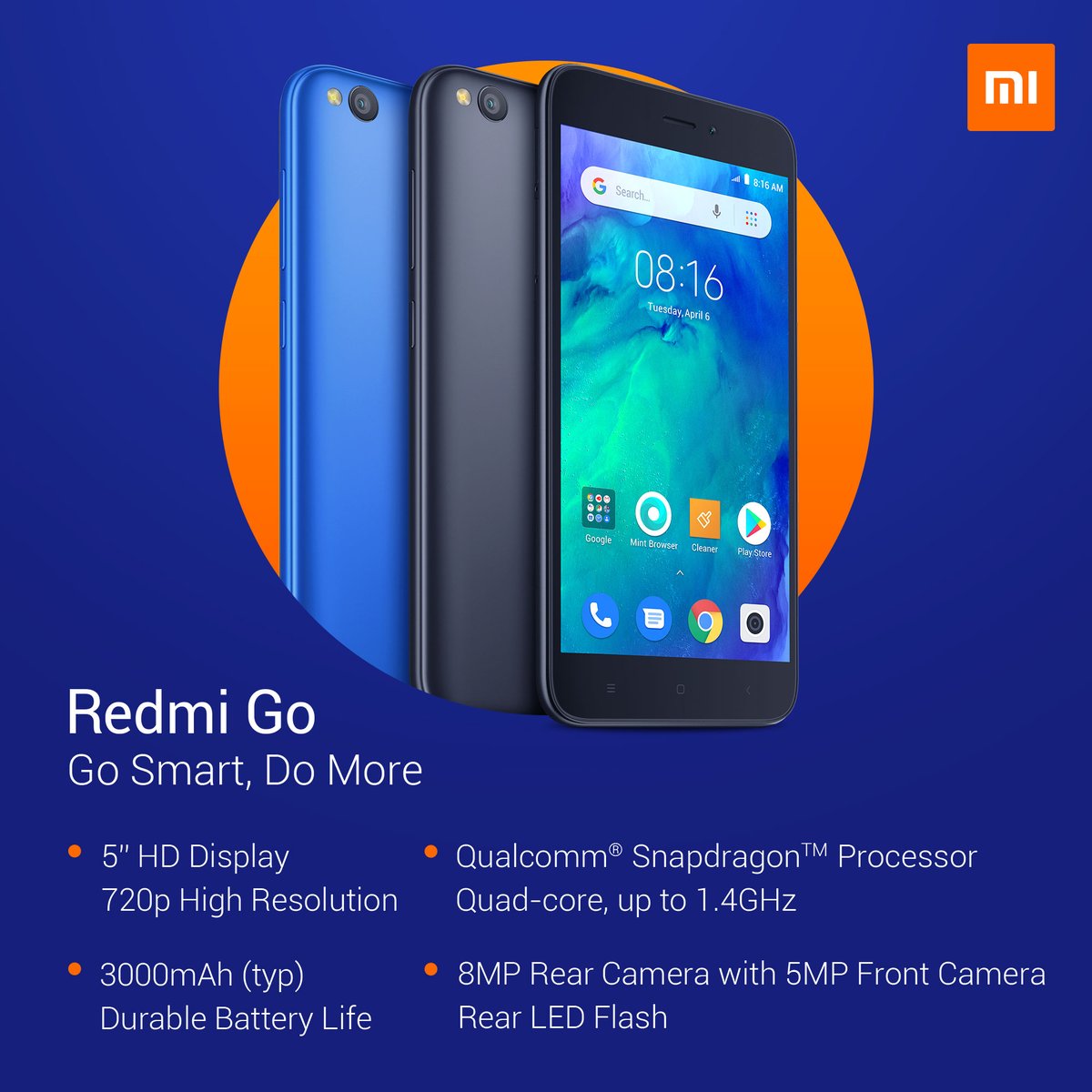 Pakai Android Go, Xiaomi RedmiGo Dijual Rp 899 Ribu