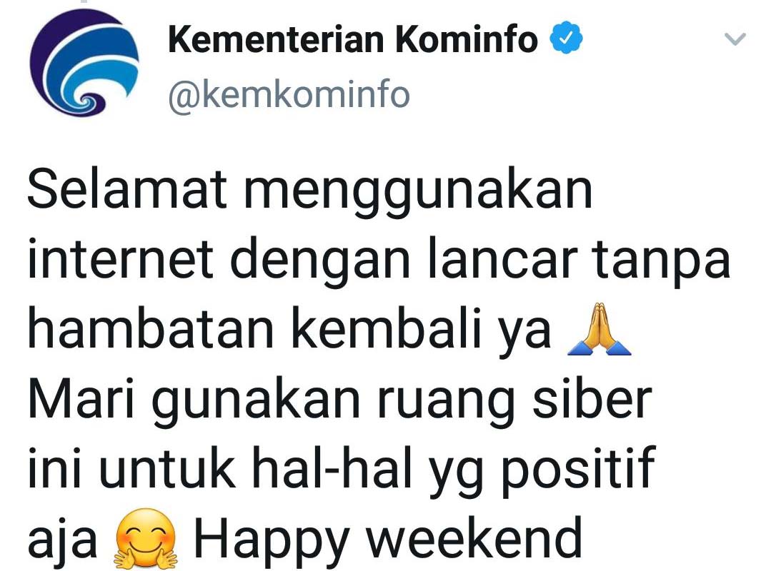 Kementerian Kominfo Cabut Pembatasan Akses Media Sosial kementerian-kominfo-cabut-pembatasan-akses-media-sosial