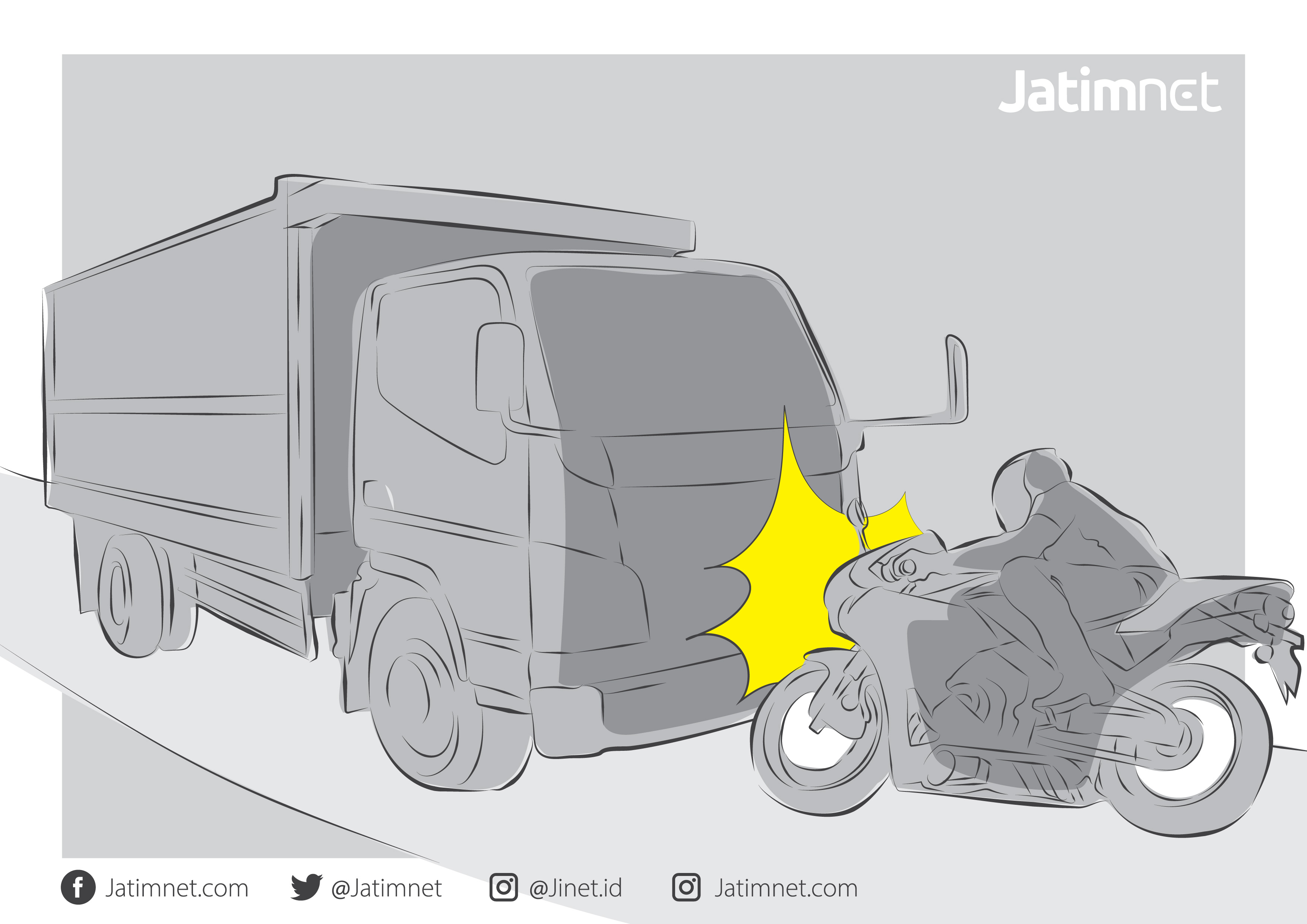 Kakak-Adik Tewas Usai Hantam Moncong Truk