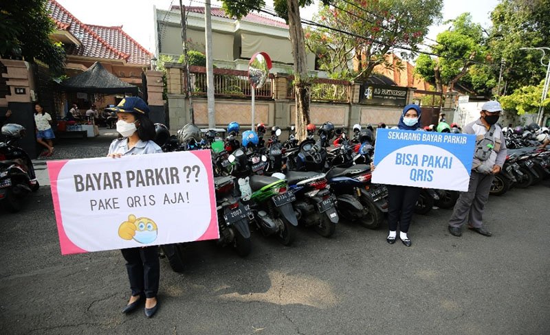 JATIMNET.COM SOSIALIASI RESTRIBUSI PARKIR DISHUB SURABAYA