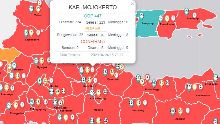 Kepala Dinkes Kabupaten Mojokerto Positif Covid 19 Isolasi Di Rumah