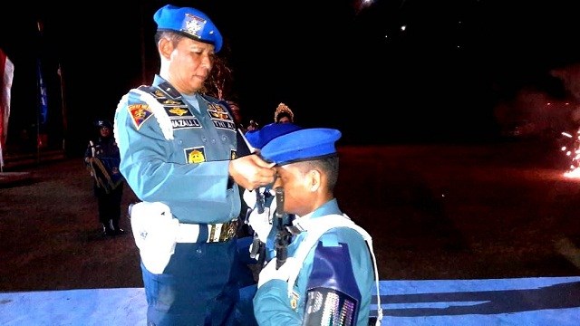 Napak Tilas Pasukan Makardi dan Pembaretan 112 Siswa Pusdikpom TNI AL