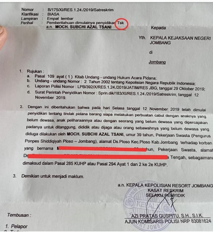 Perjuangan Santri Laporkan Persetubuhan Putra Kiai Di Jombang