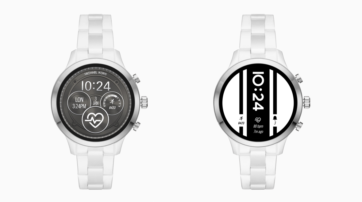 Michael kors white smartwatch clearance