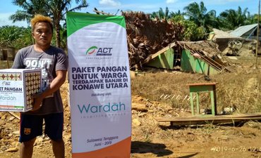 ACT Distribusikan Paket Pangan ke Warga Terdampak Banjir Konawe act-distribusikan-paket-pangan-ke-warga-terdampak-banjir-konawe